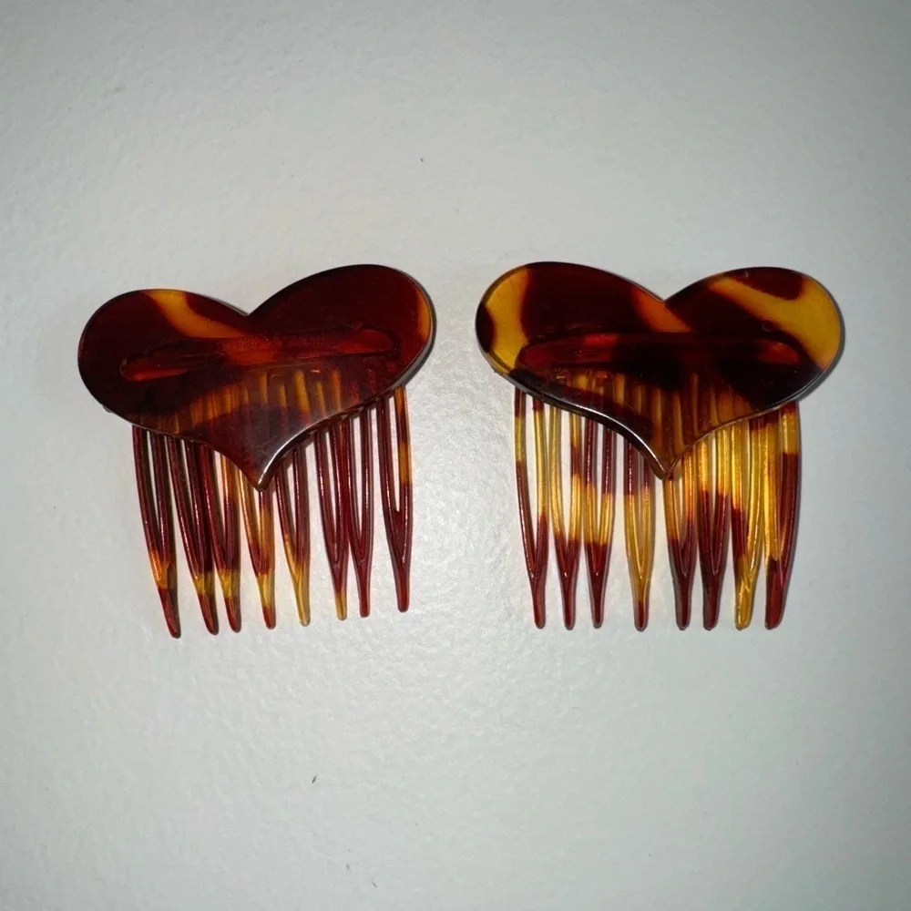 Goody Vintage 80s Goody Side Combs Tortoise Shell Lot